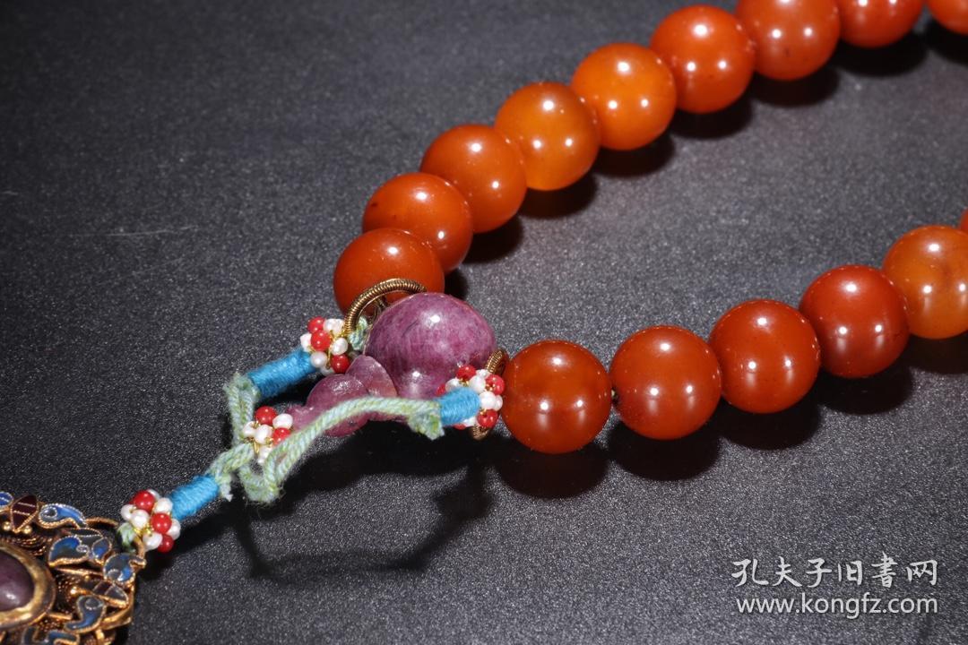 蜜蜡十八子手持