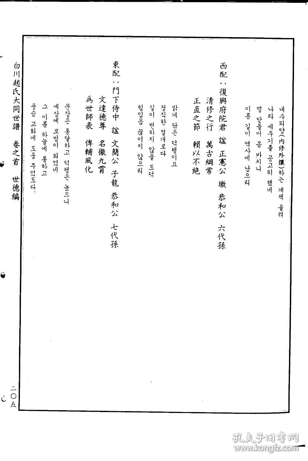 白川赵氏大同世谱 第1卷 865页 【复印本】