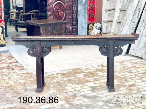 老条桌条案 清代,榆木 全品 皮壳老辣 做工考究 尺寸190.36.86cm