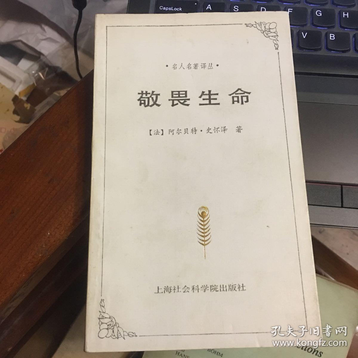 敬畏生命 名人名著译丛_(法)阿尔贝特·史怀泽 著_孔