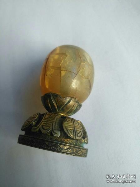 清代宝石鋈金帽顶