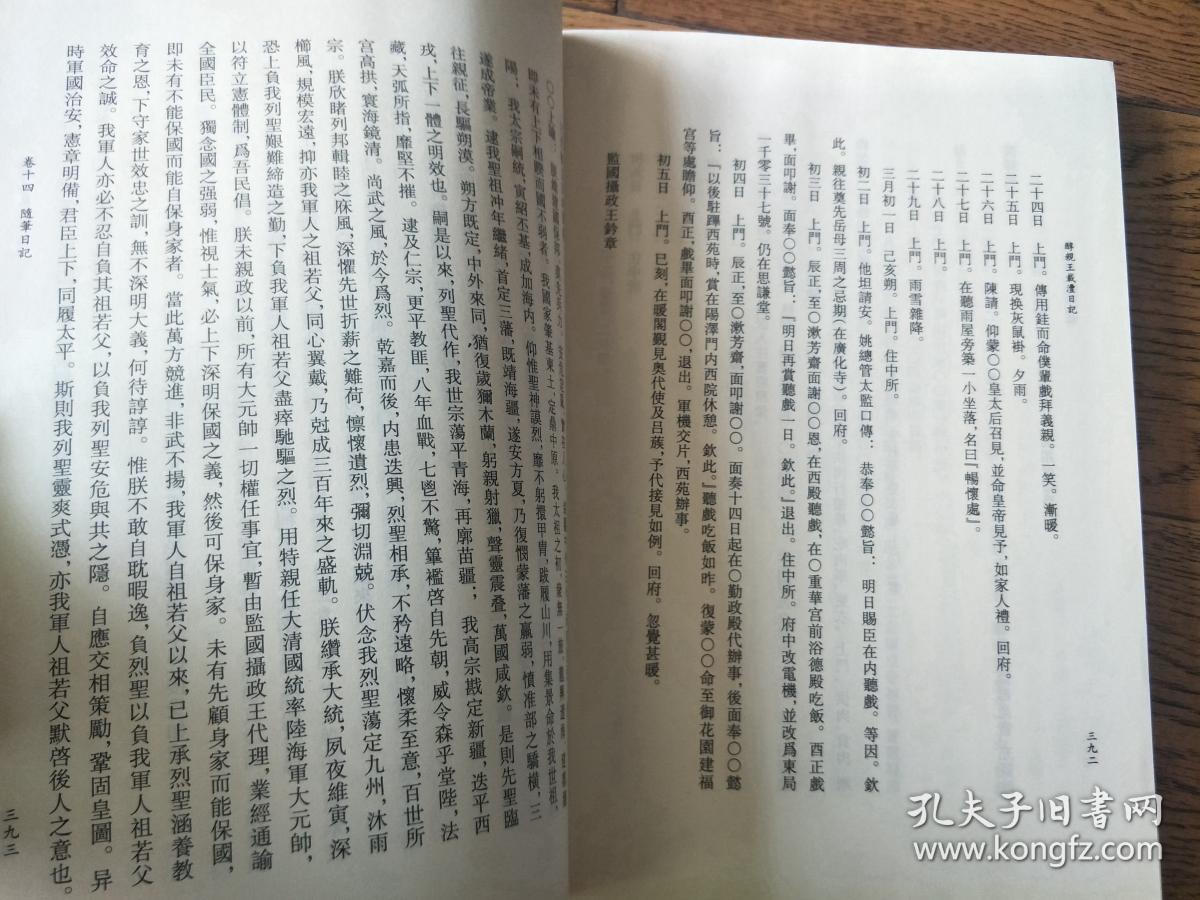 醇亲王载沣日记
