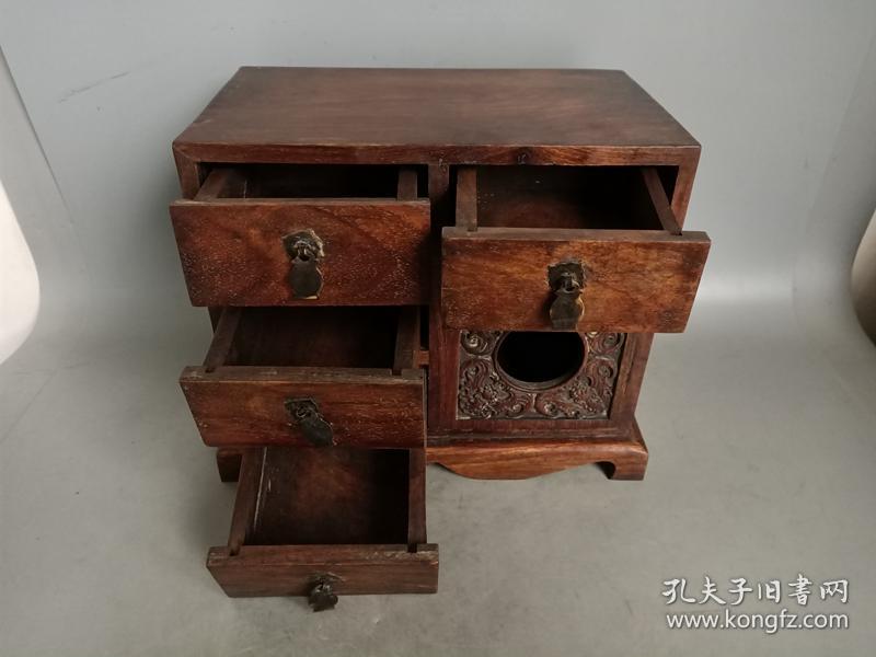 乡下收的清代黄花梨木首饰盒