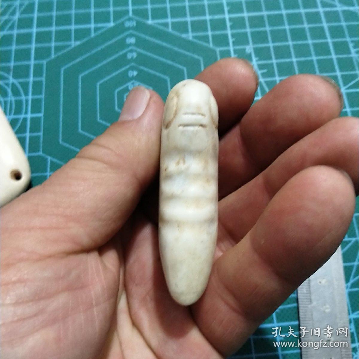 老玉器,鸡骨白玉