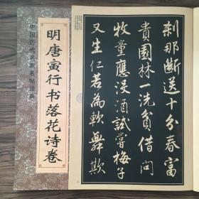 唐伯虎行书毛笔临摹诗词字帖唐寅行书书法字帖