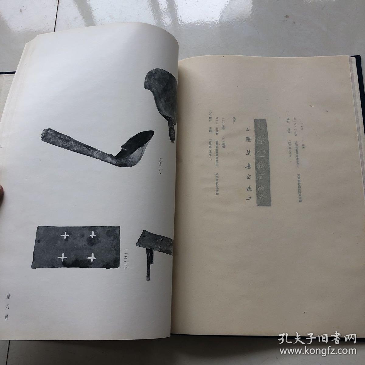 楚文物展览图录 (8开布面精装 北京历史博物馆)1954年