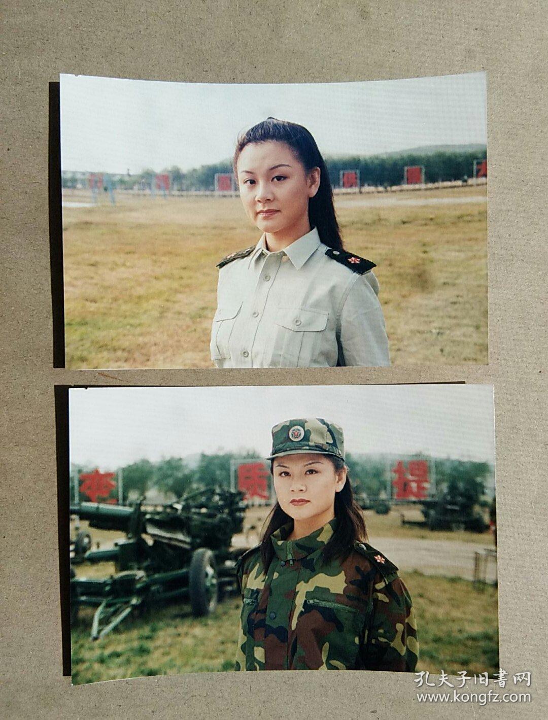 彩色照片 女兵