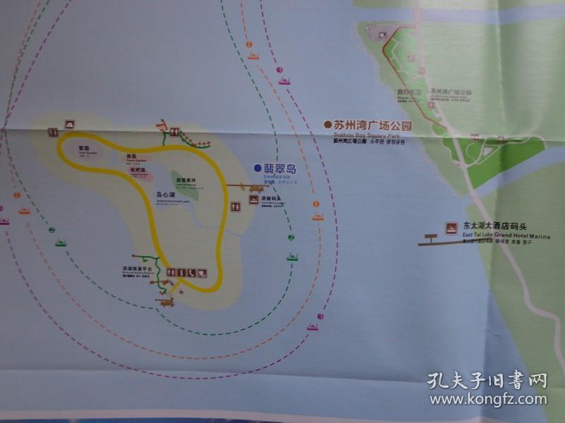 旅游区由东太湖生态园,苏州湾美食新天地,阅湖台,苏州湾广场公园