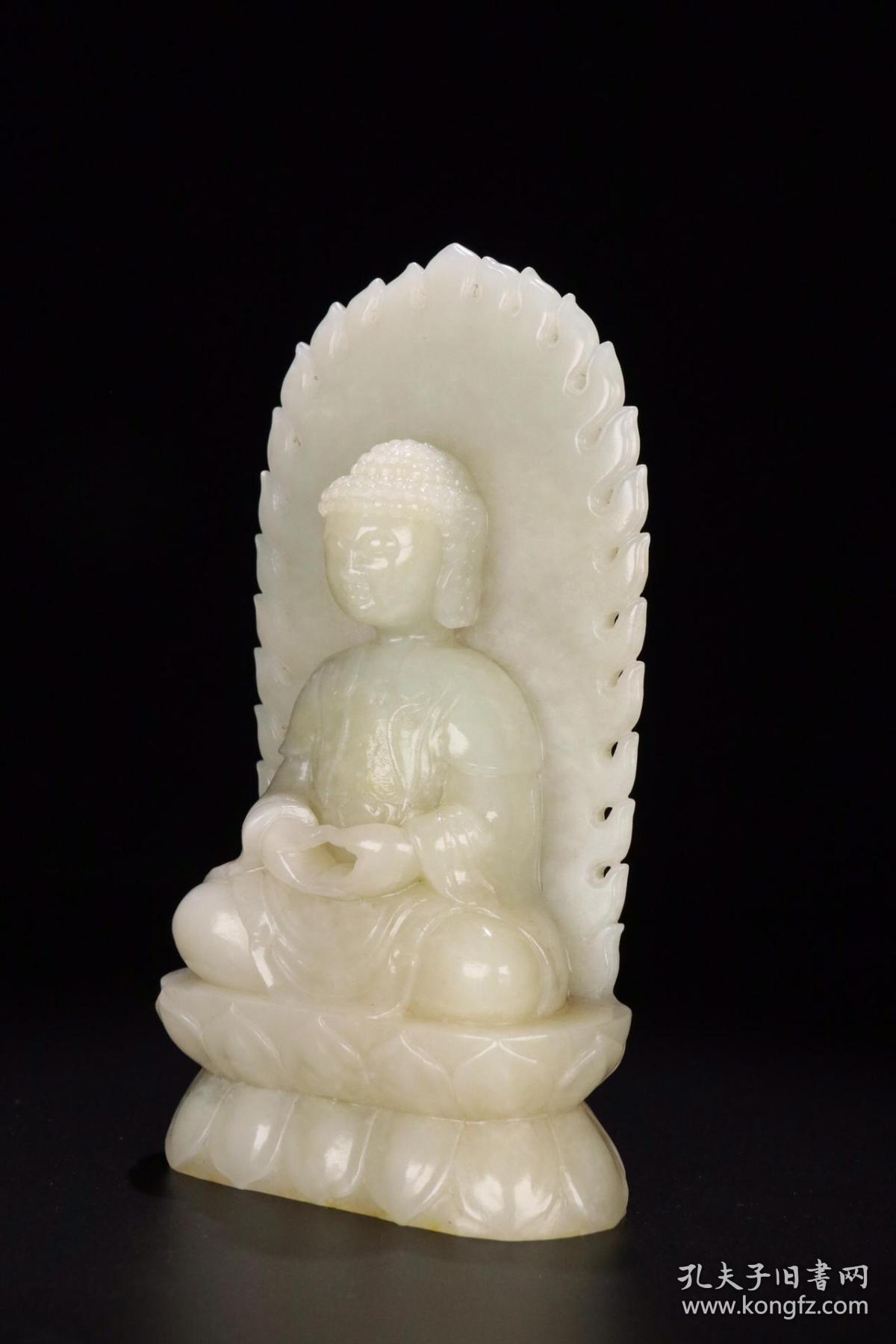 清代【和田玉「释迦摩尼佛」造像】