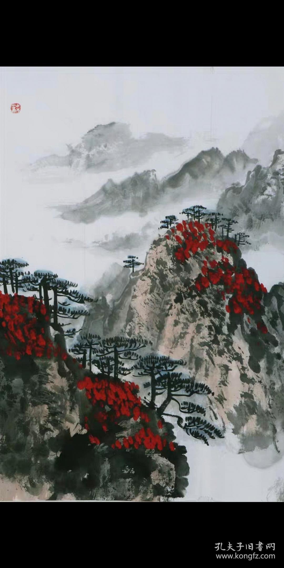 著名画家魏紫熙山水国画秋景名家纯手绘