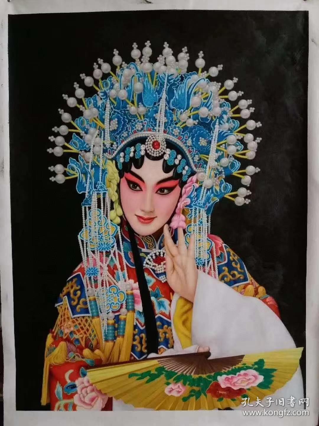 现代画家黄天恩手绘真迹《国粹》!画面形象逼真!栩栩如生!立体感超强!