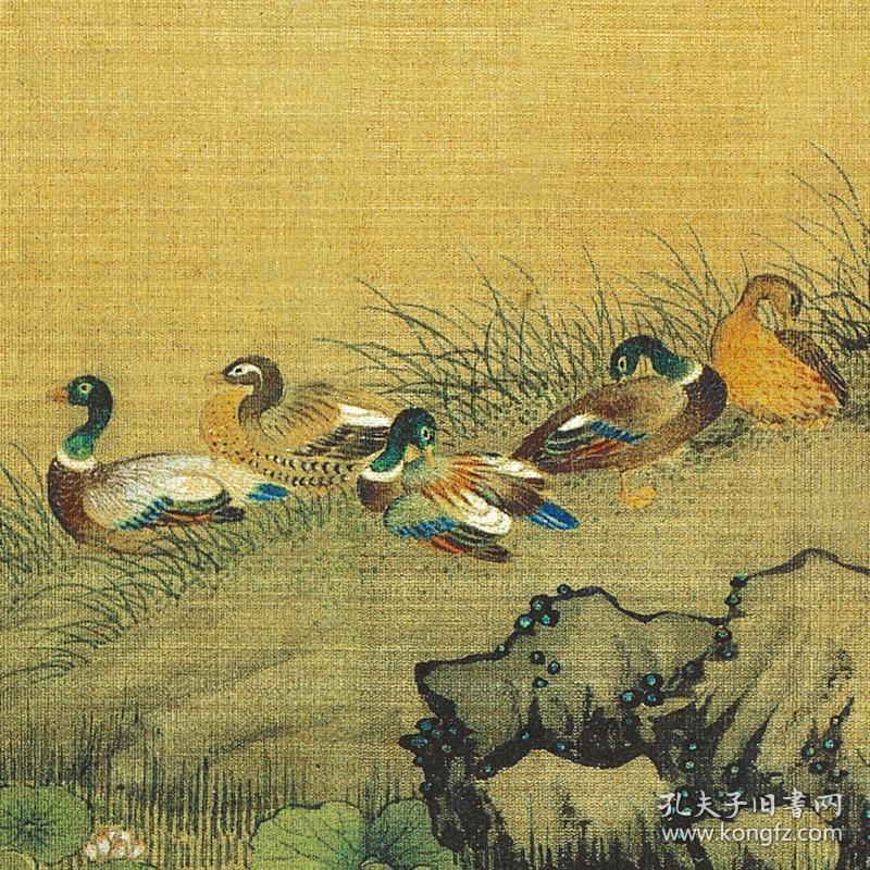 清 沈铨 百鸟朝凤图 宫廷画派工笔花鸟画长卷装饰画高清微喷复制
