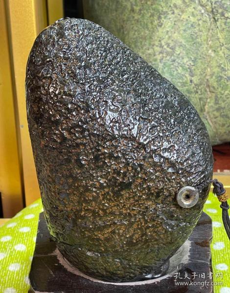 纯天然极品"冰种藏宝陨石"大块头5斤,极为罕见"冰种臧宝"药王石,气印