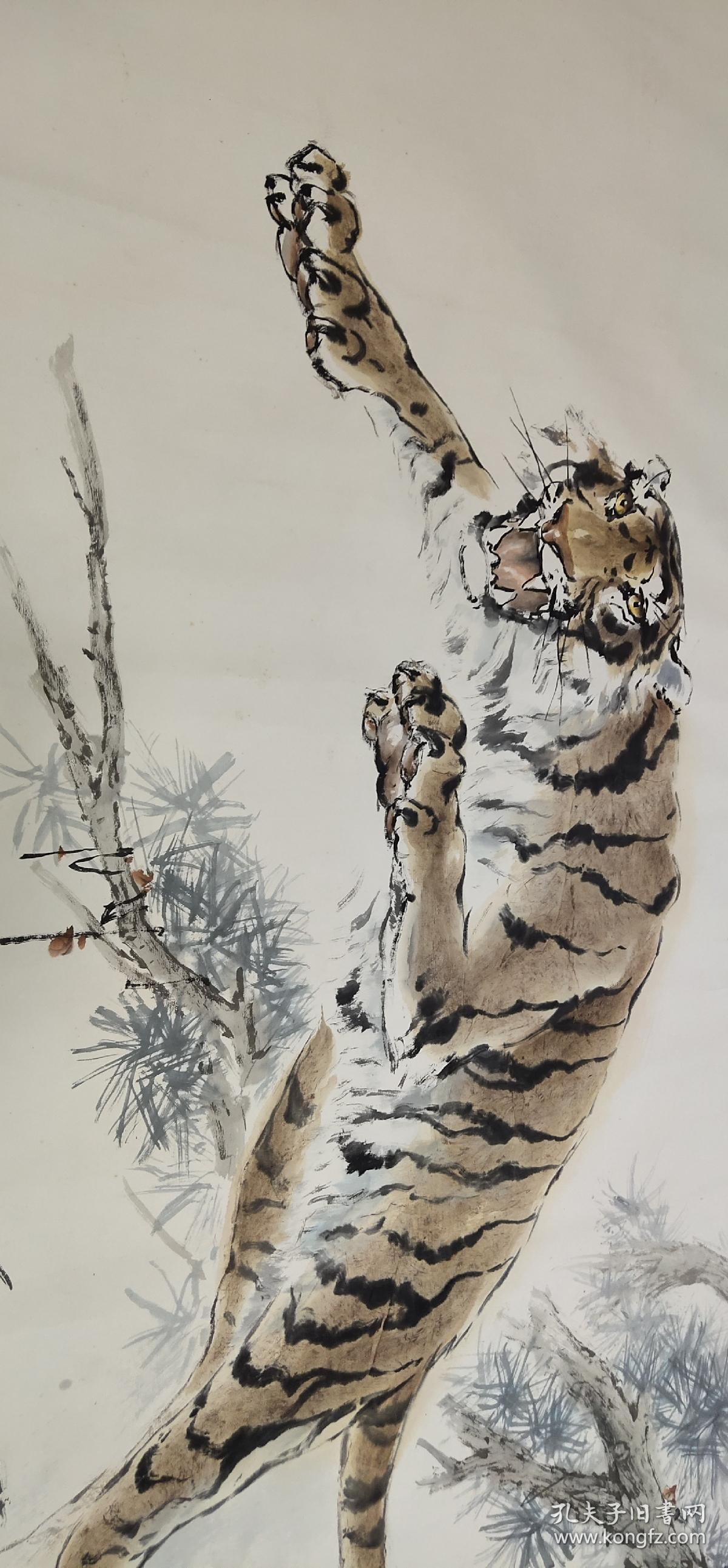 雄风图一幅一丈六画心尺寸19米49米约84平尺实乃罕见之巨是收藏观赏