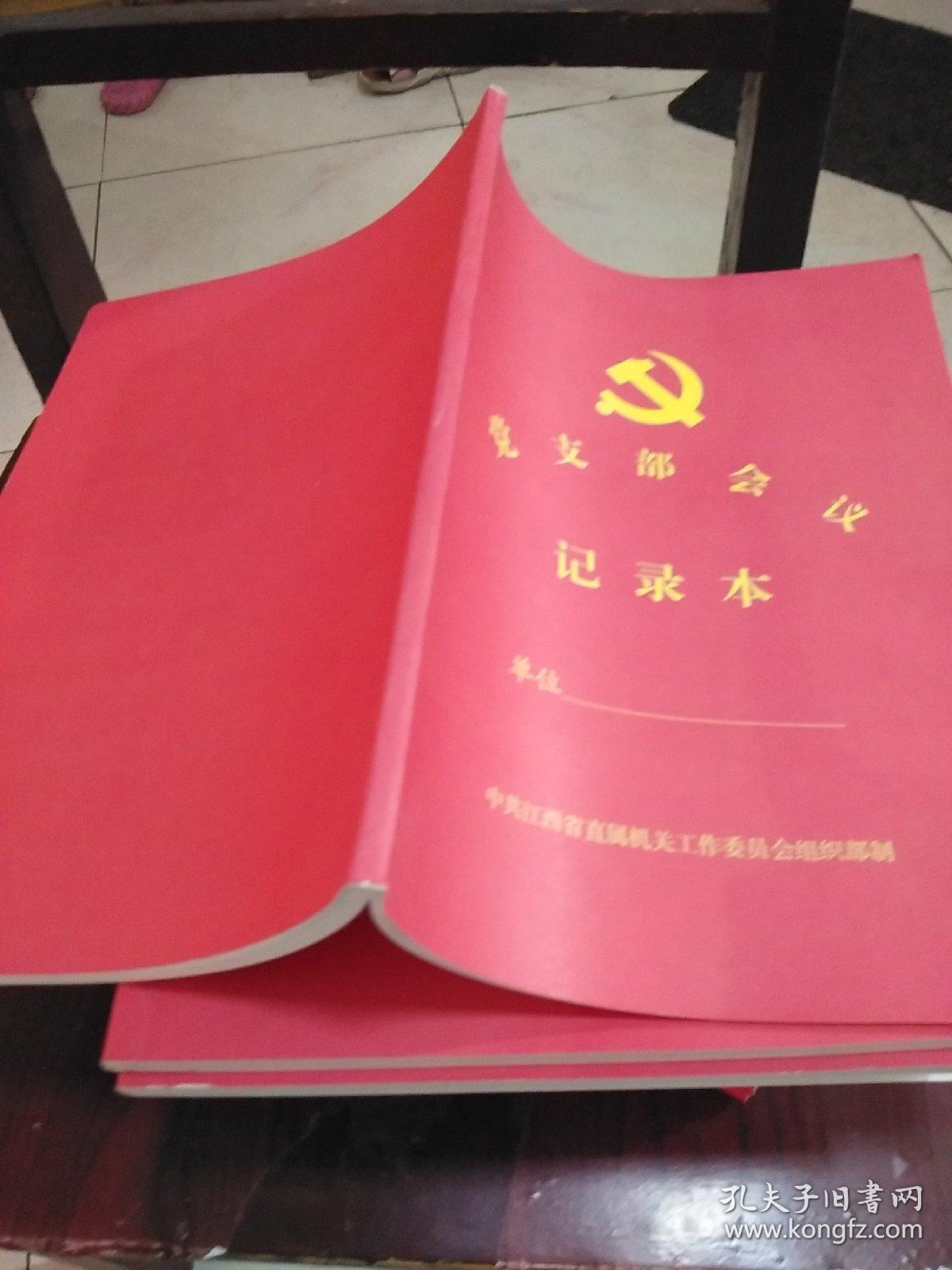 党支部会议记录本,空白