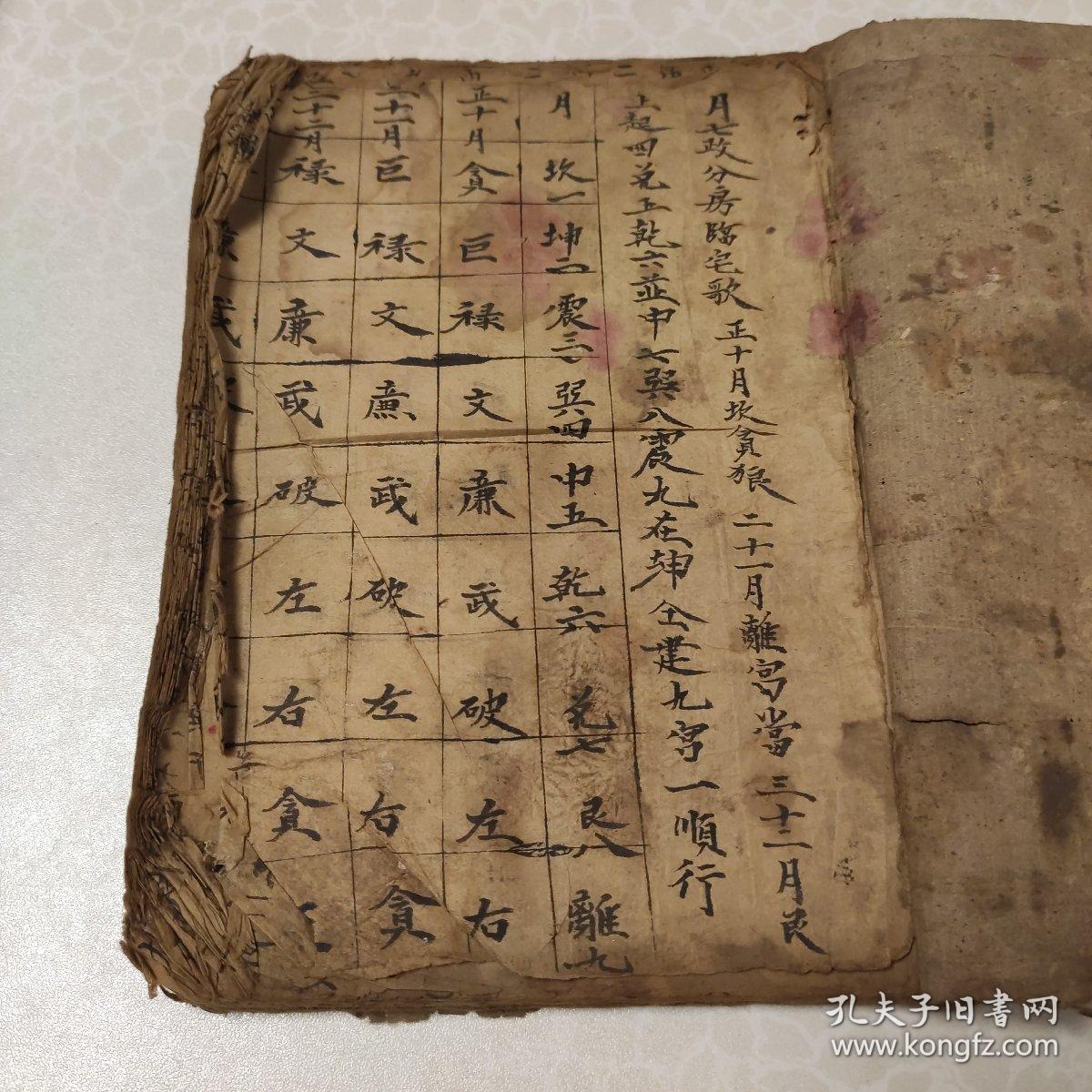 书:宅元葬元通书 一厚册 主要内容:逐月动土吉日 门光星吉日定局