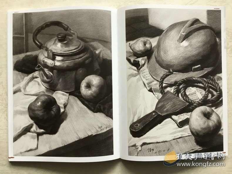 陈平素描静物卓越教学素描基础入门单个组合完整画面步骤解析范画临摹