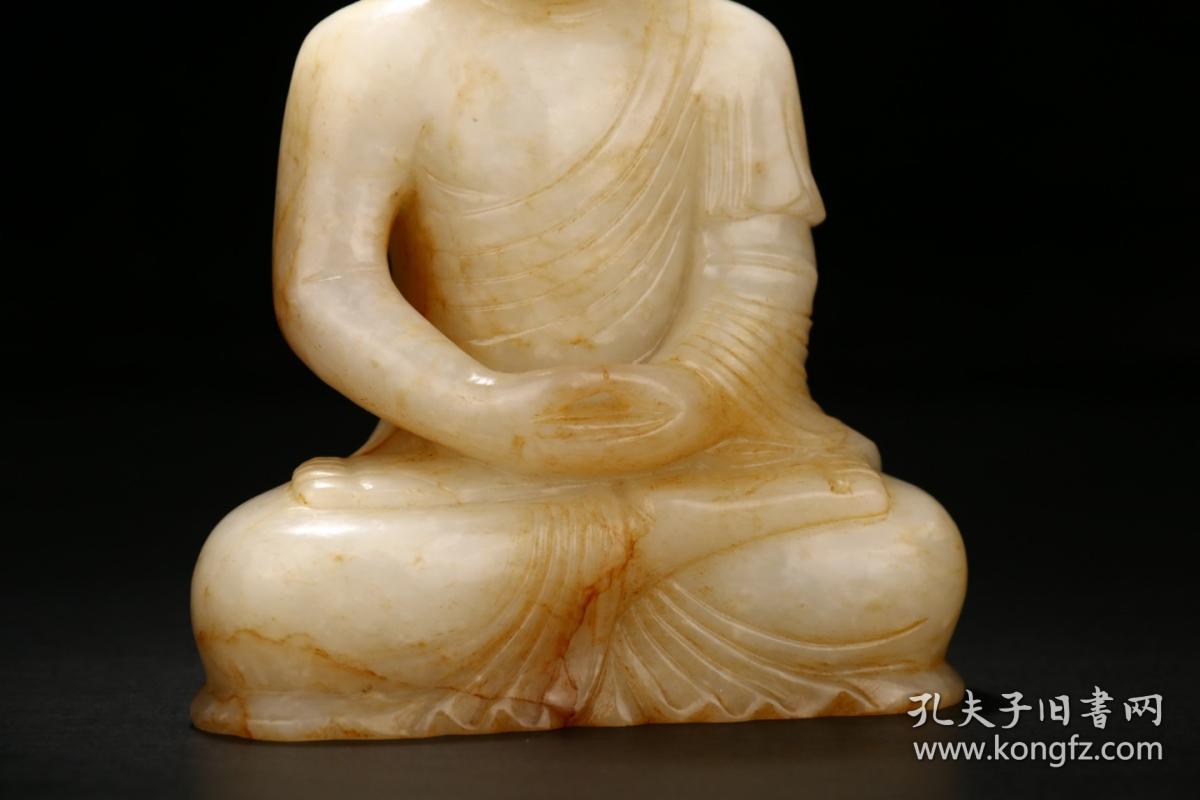 清代和田玉佛