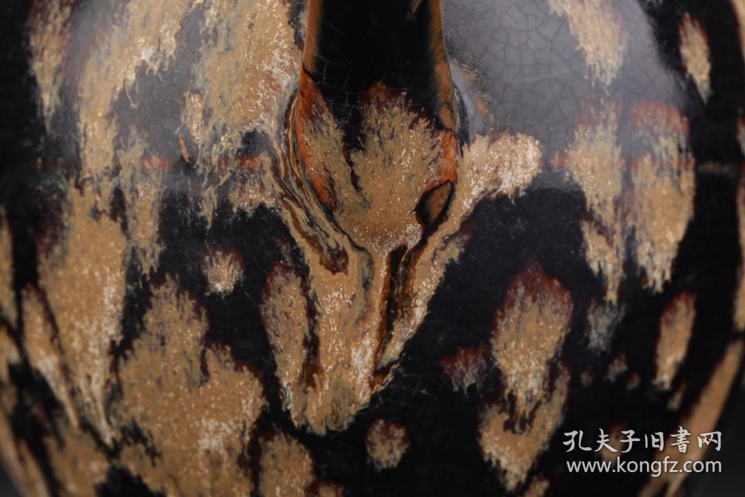 宋,吉州窑玳瑁釉执壶
