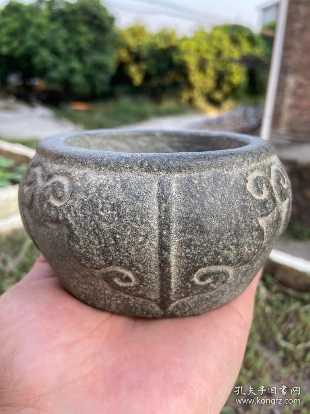 青石如意石盆198包邮.