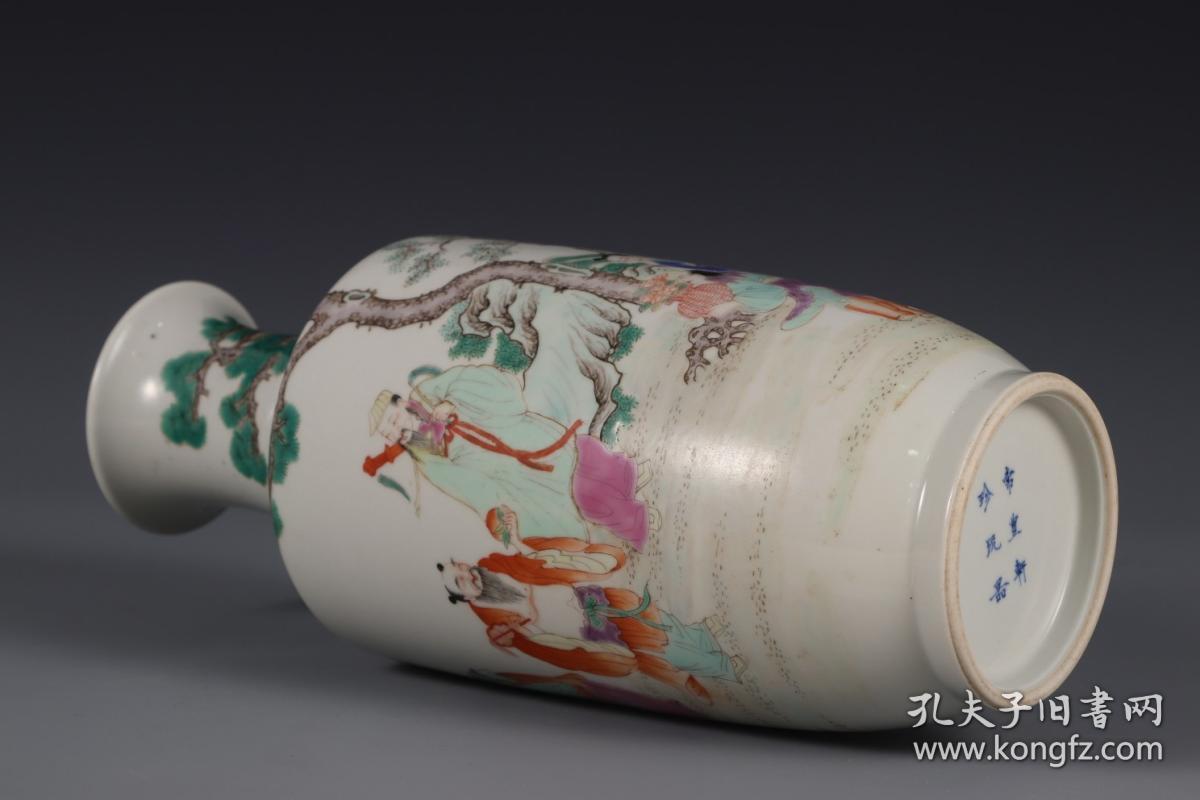 旧藏,"常丰轩珍玩器"粉彩八仙赏瓶
