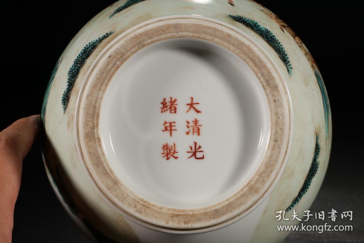 清代,"大清光绪年制"粉彩松鹿玉壶春