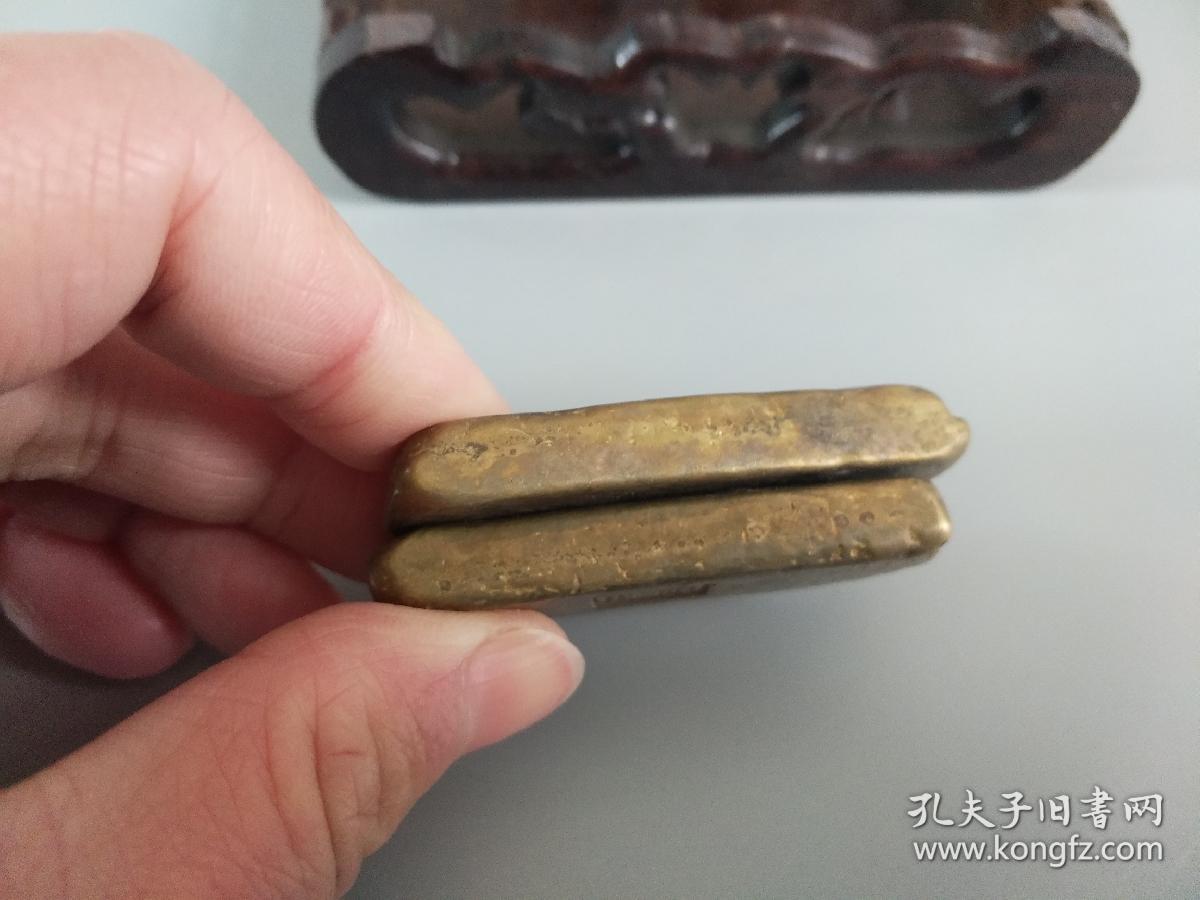 收来清代金条一对