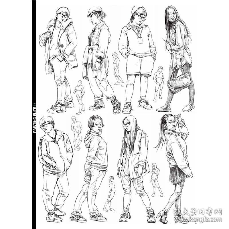 2019敲门砖 绘画精英班人物速写经典版 高中版 李家友