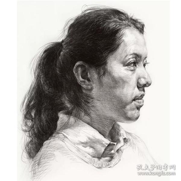敲门砖会画了高中生的素描头像课李家友艺考联考学生素描入门教程临摹