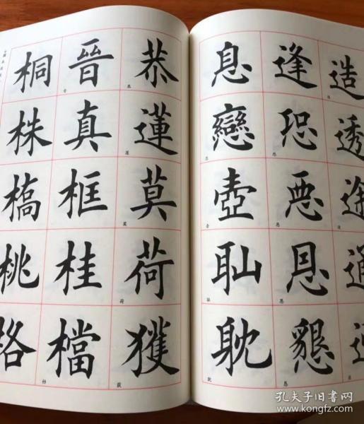 专业版2500字田英章毛笔楷书 学生成人 毛笔软笔书法临摹临帖练