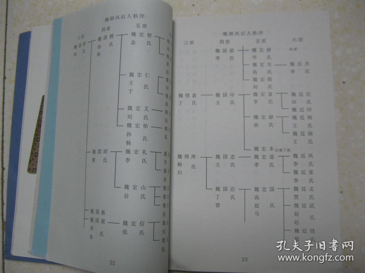 魏氏家谱(辽宁鞍山城昂堡.辈字:朝得国宏廷珏明天文景
