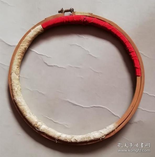 老民俗竹制绣花撑子 绣花工具
