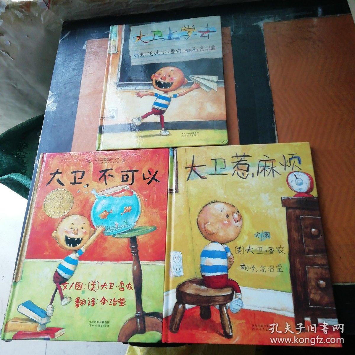 大卫不可以 大卫惹麻烦 大卫上学去 3本合集