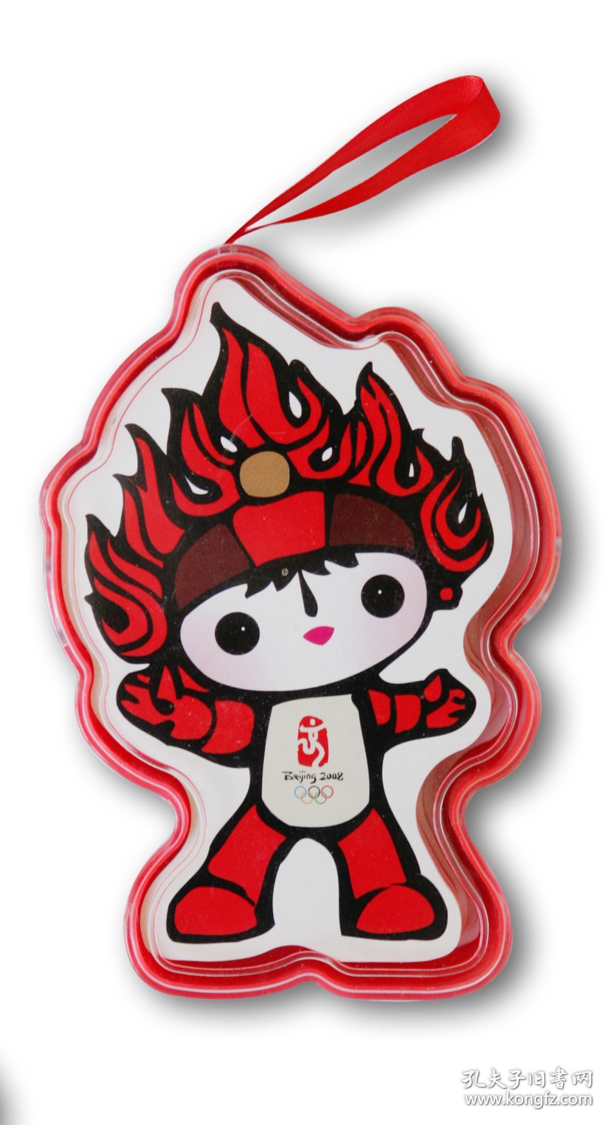 奥运福娃扑克套牌大型异型福娃精美塑盒装喜庆纪念创意扑克宁波三a