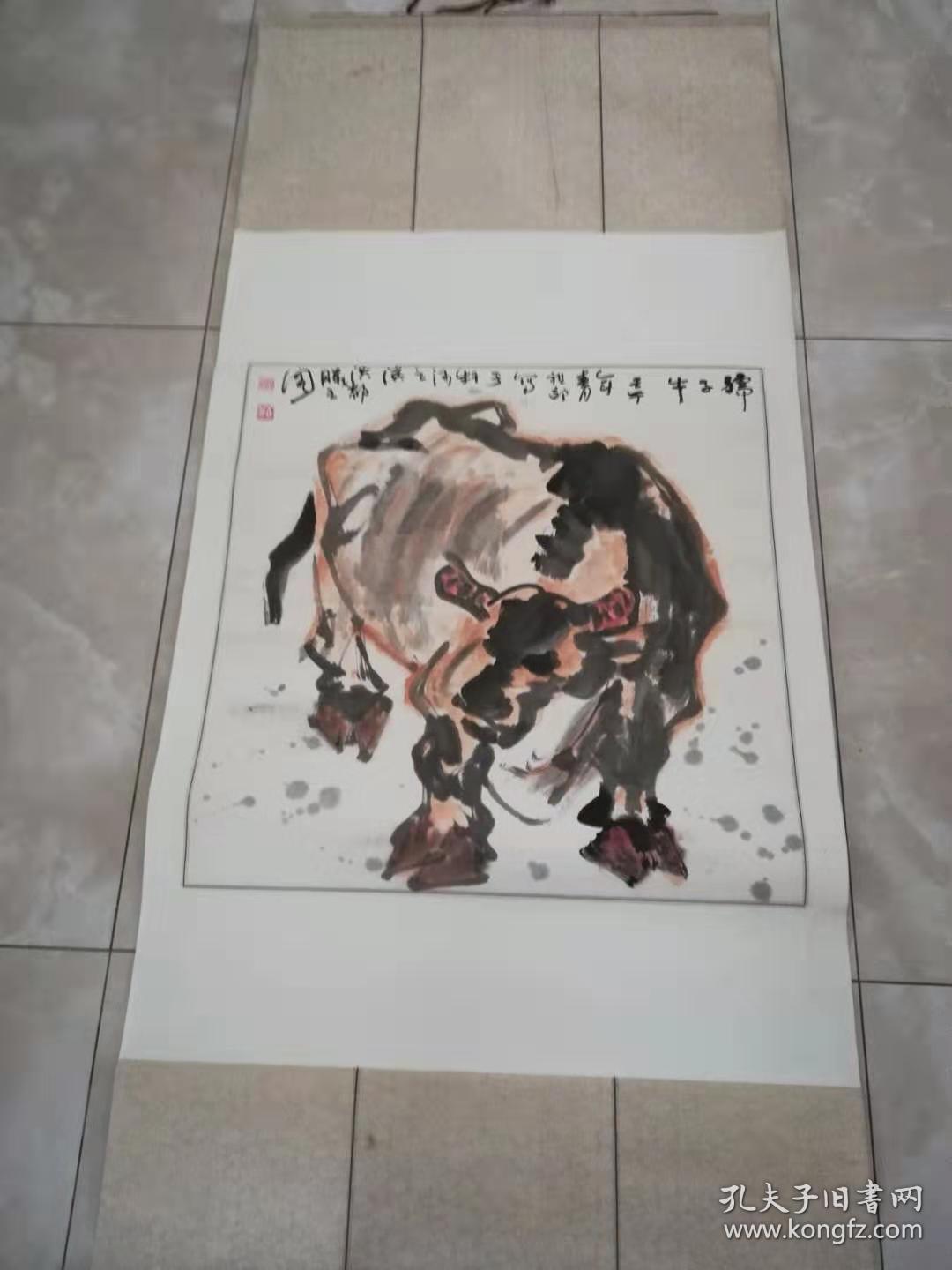 江西名家吴祖郊画牛《孺子牛》