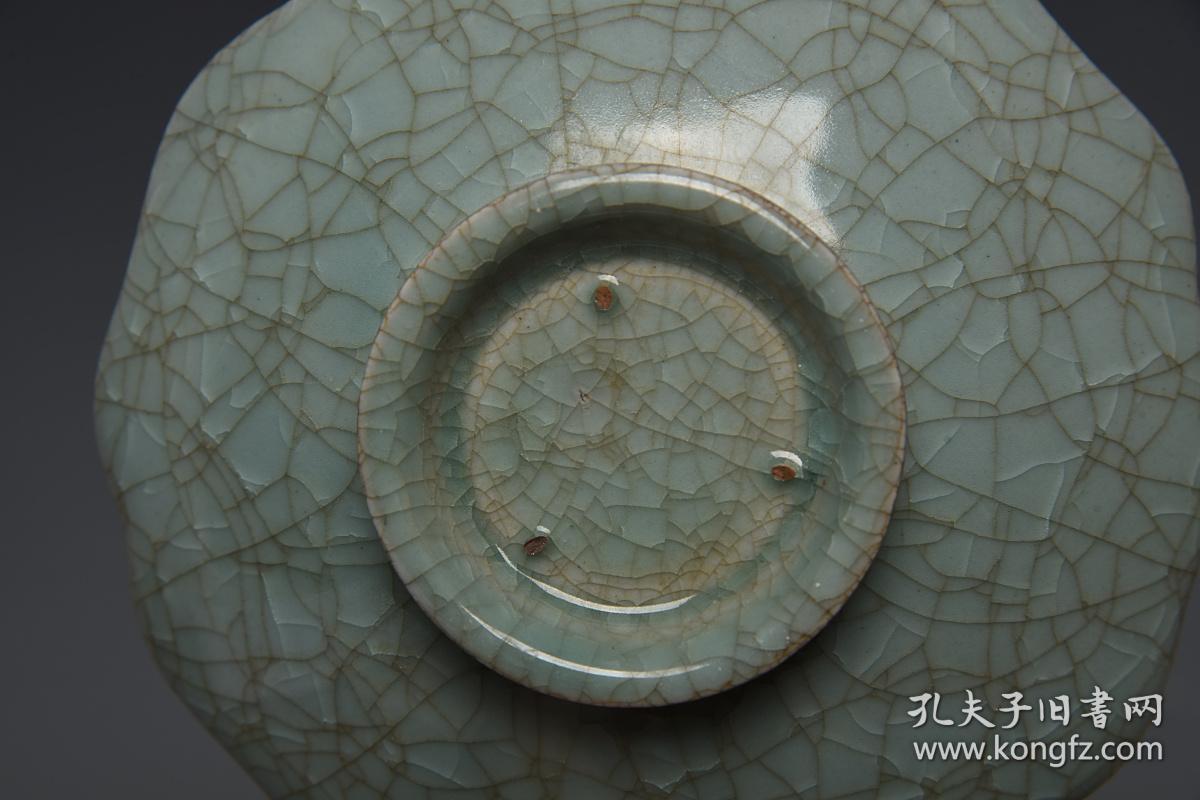 宋汝窑冰片纹杯盏1