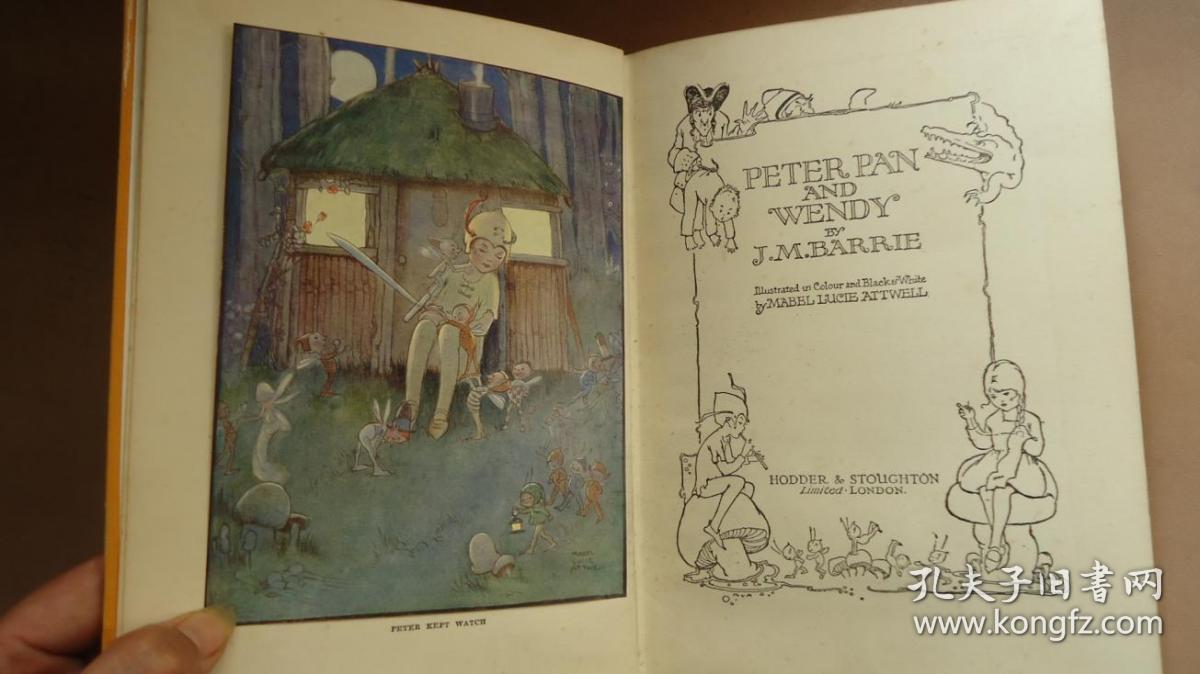 peter pan and wendy 詹姆斯巴里著名童话《小飞侠彼得潘与温蒂》著名
