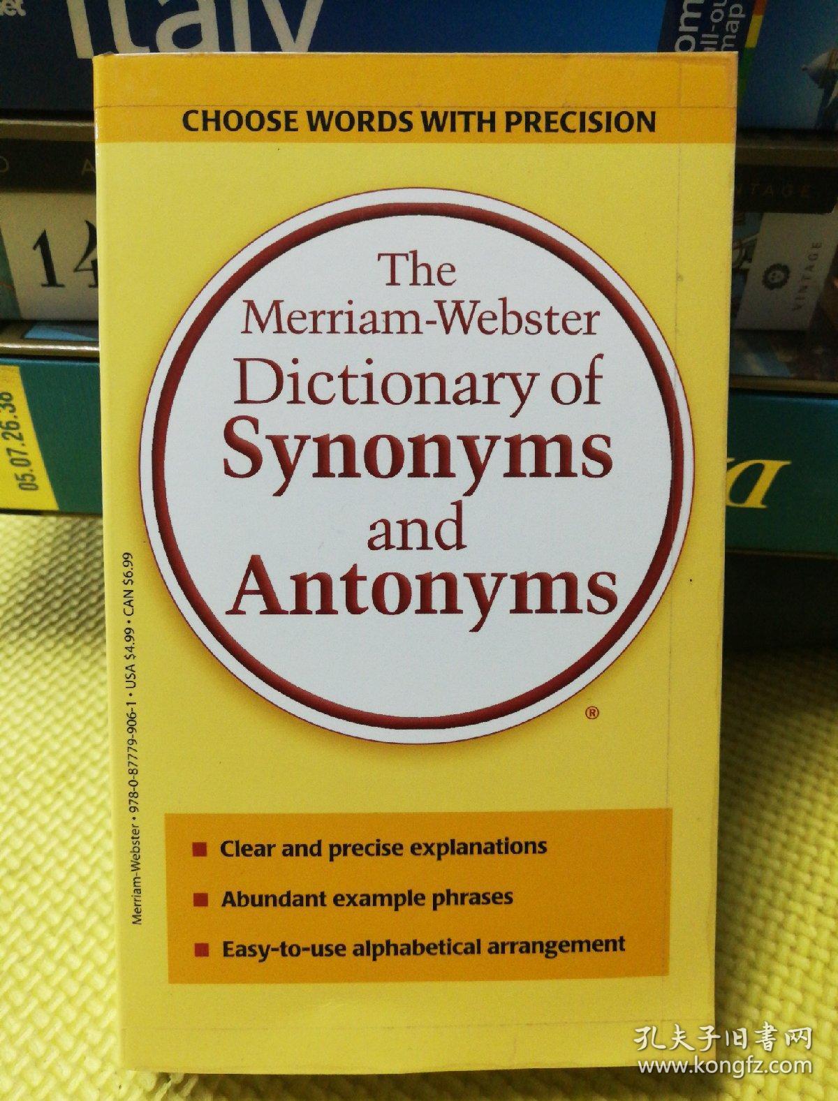 the merriam-webster dictionary of synonyms and antonyms