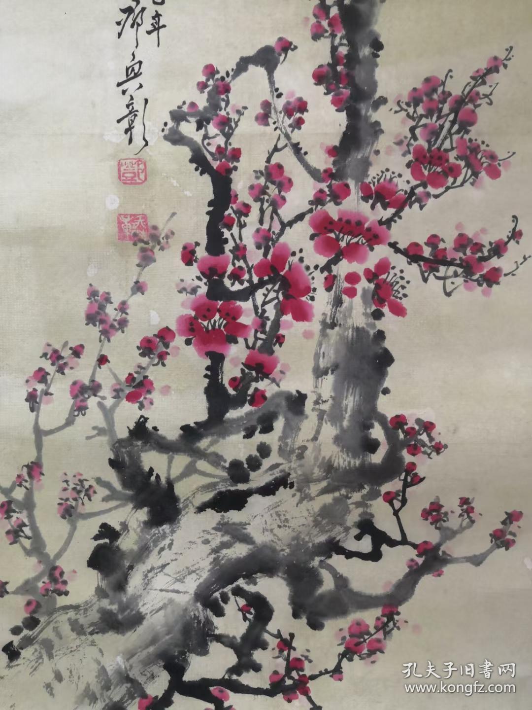 成都著名画家邓焕章作品梅花