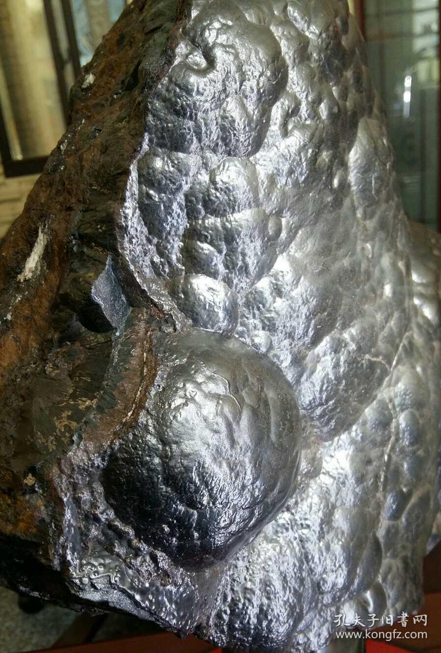 陨石原石,顶级陨石,极品"黑金刚钻石陨石"原石,天降"陨钻"特大块33斤