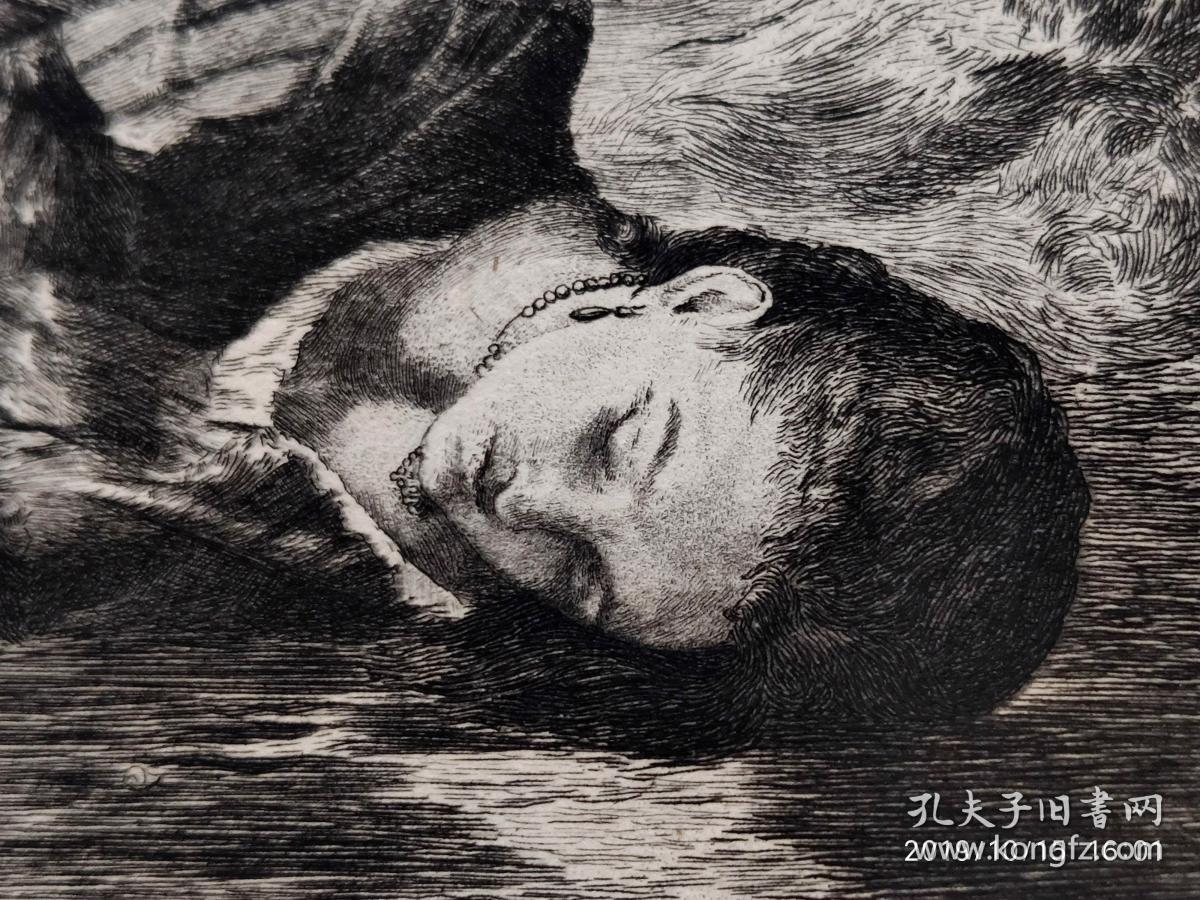 铜版画维吉妮之死法国画家jeanbaptistebertrand18231887作品版画家