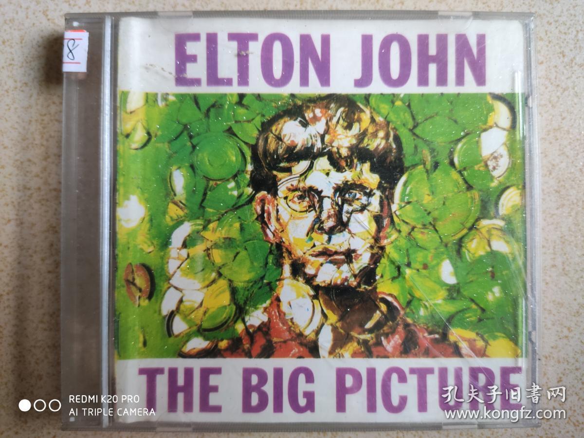 y338,cd唱片,【elton john---the big picture】,内有