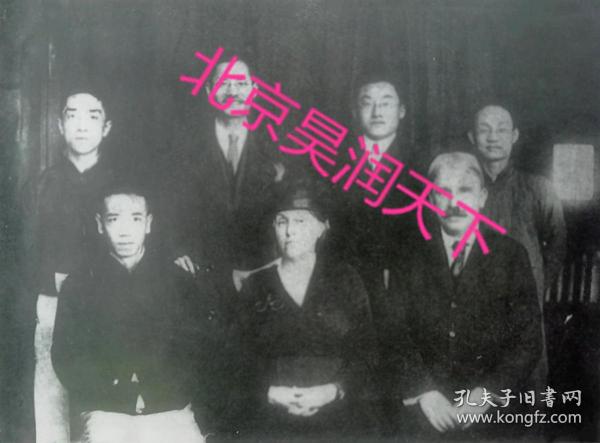 杜威访问中国与胡适等合影