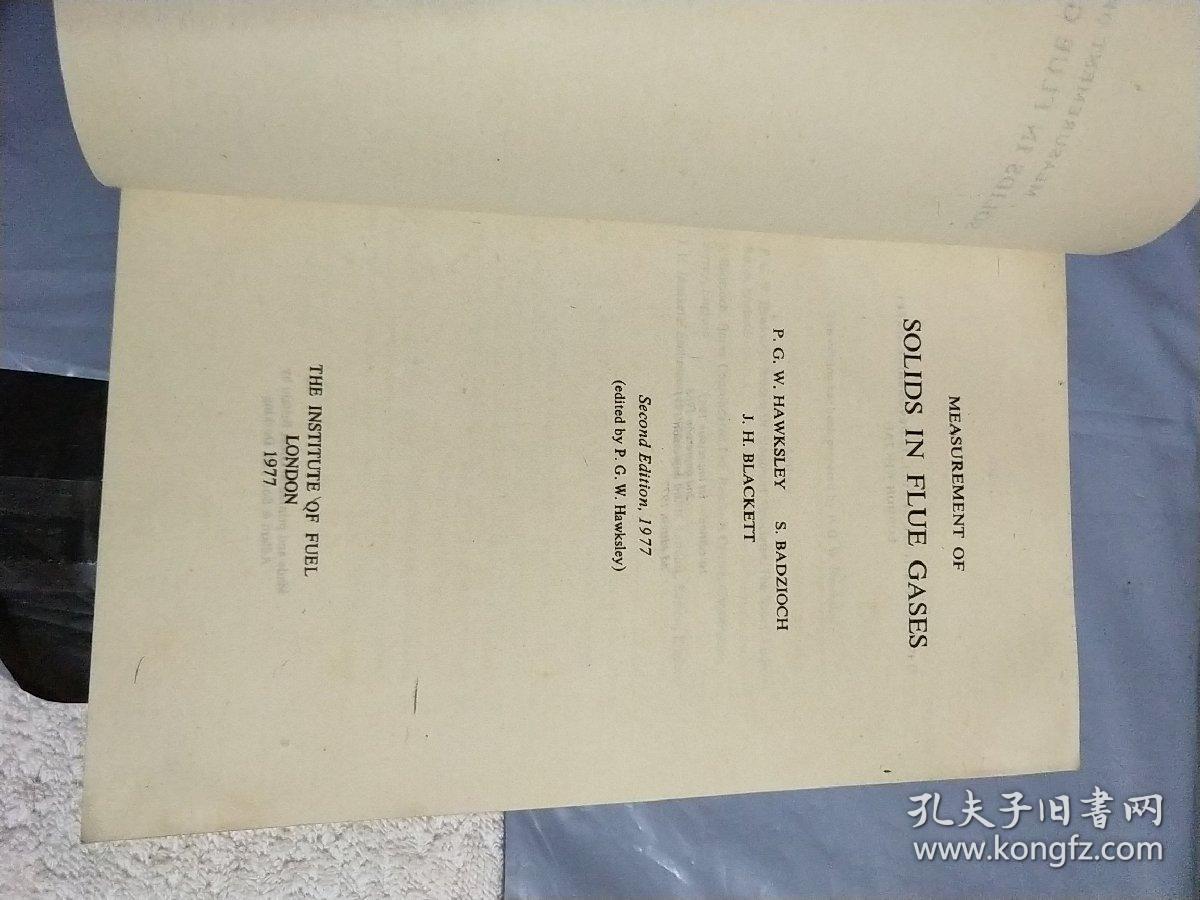 英文版: measurement of solids in flue gases (烟气