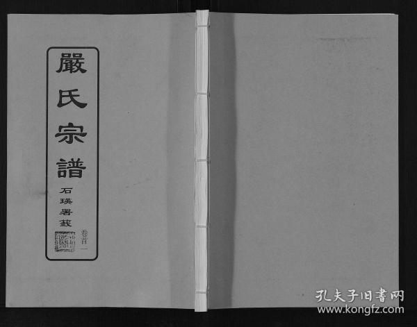 严 氏 宗谱[9卷]复印件