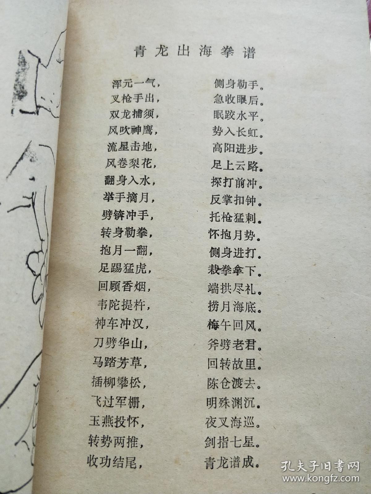 一路青龙出海拳谱 书本干净整洁字迹清楚033