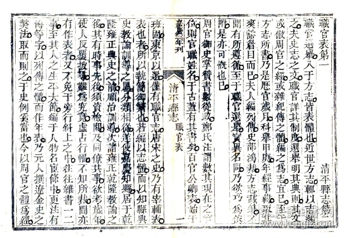 清平县志(嘉庆)复印本