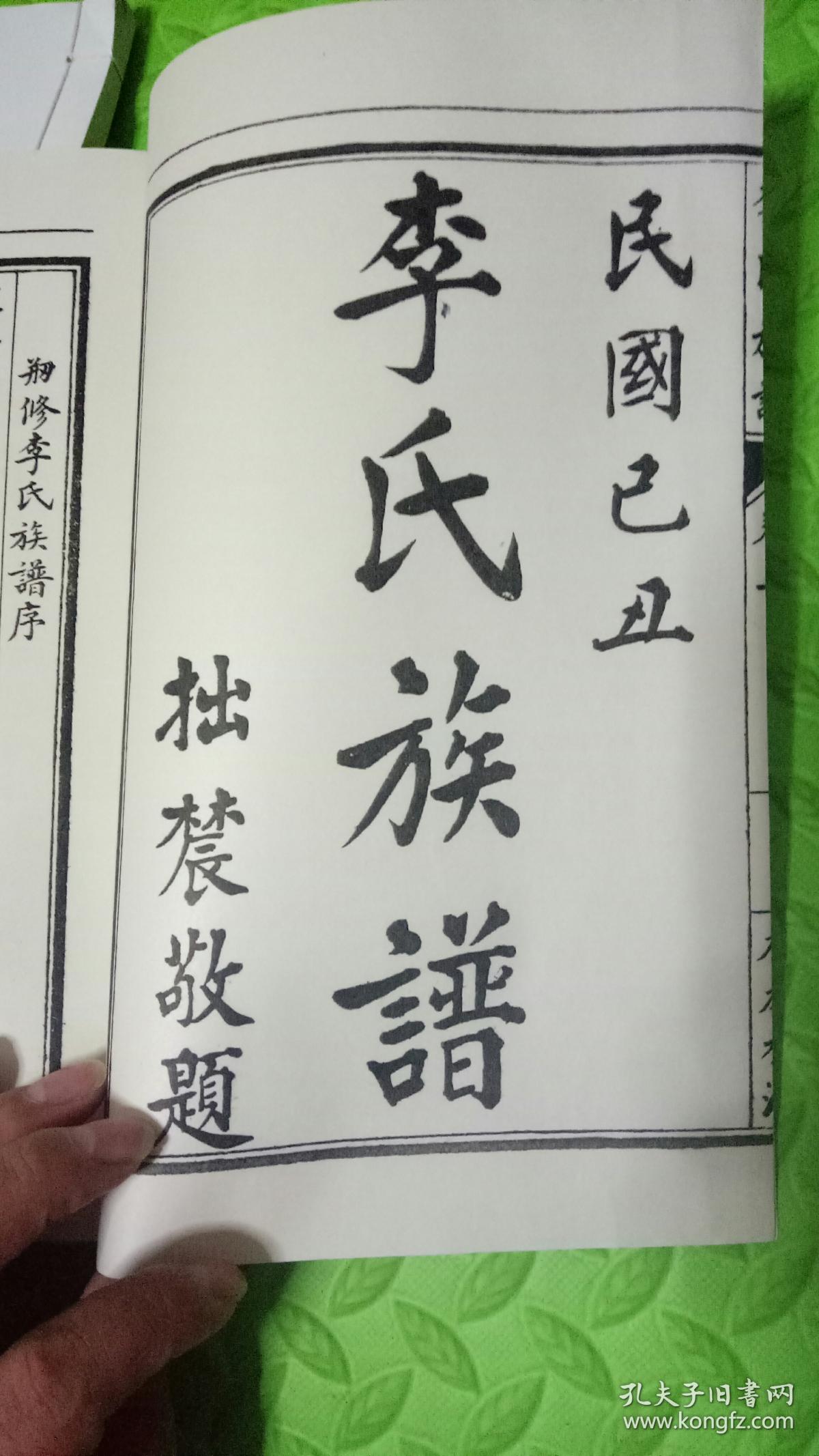 李氏族谱泰安肥城安驾庄李家炉复印线装本