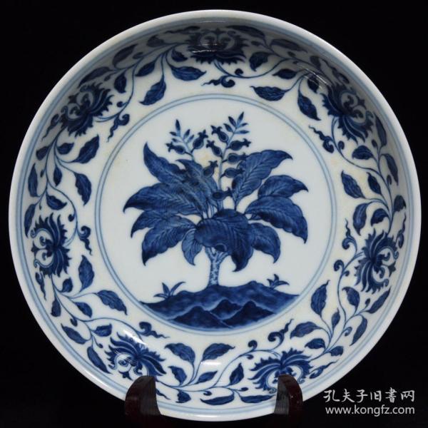 明成化青花花卉纹盘2