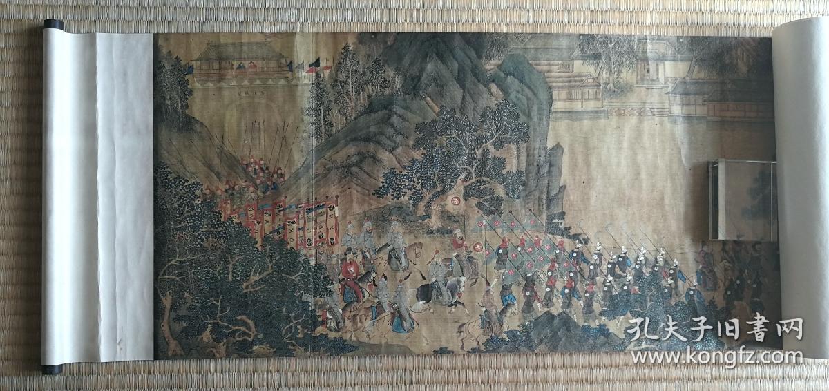 倭寇图卷彩色复制手卷限定300卷之176号桐木盒橘红盒纸箱近藤出版社